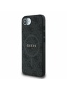 Guess Guess PU Leather 4G Colored Ring MagSafe Stražnji Poklopac za iPhone 16e Black