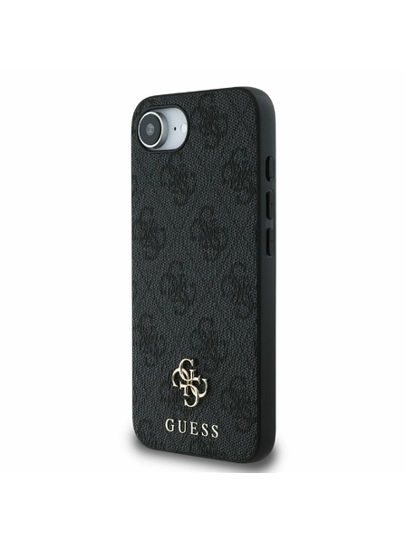Guess Guess PU 4G Small Metal Logo MagSafe Stražnji Poklopac za iPhone 16e Grey