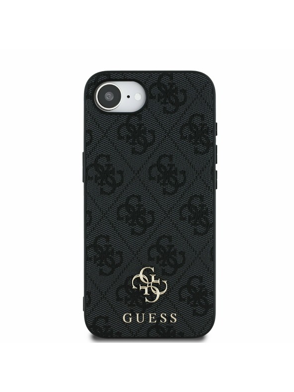 Guess Guess PU 4G Small Metal Logo MagSafe Stražnji Poklopac za iPhone 16e Grey