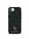 Guess Guess PU 4G Small Metal Logo MagSafe Stražnji Poklopac za iPhone 16e Grey