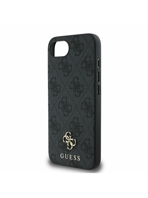 Guess Guess PU 4G Small Metal Logo MagSafe Stražnji Poklopac za iPhone 16e Grey