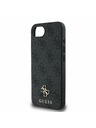 Guess Guess PU 4G Small Metal Logo MagSafe Stražnji Poklopac za iPhone 16e Grey