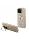 Guess Guess PU 4G metalni Logo stajativ za kameru stražnji poklopac za iPhone 15 Pro Max Pink