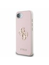 Guess Guess PU grani 4G metalni Logo stražnji poklopac za iPhone 16e Pink