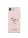 Guess Guess PU grani 4G metalni Logo stražnji poklopac za iPhone 16e Pink