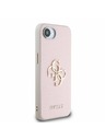 Guess Guess PU grani 4G metalni Logo stražnji poklopac za iPhone 16e Pink