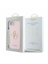 Guess Guess PU grani 4G metalni Logo stražnji poklopac za iPhone 16e Pink