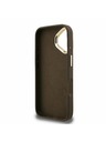 Guess Guess PU 4G metalni Logo stajativ za kameru stražnji poklopac za iPhone 16 Brown