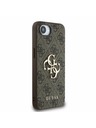 Guess Guess PU 4G metalni Logo stražnji poklopac za iPhone 16e Brown