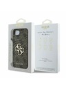 Guess Guess PU 4G metalni Logo stražnji poklopac za iPhone 16e Brown