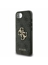 Guess Guess PU 4G metalni Logo stražnji poklopac za iPhone 16e Grey