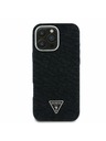 Guess Guess Traper Trokutasti Logo MagSafe Stražnji Poklopac za iPhone 16 Pro Black