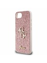 Guess Guess PU Fixed Glitter 4G Metal Logo Stražnji Poklopac za iPhone 16e Pink