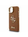 Guess Guess PU Grained 4G Logo Stand Stražnji Poklopac za iPhone 14 Smeđa