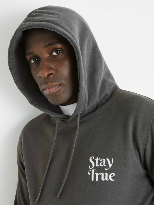 Celio Celio siva muška majica s kapuljačom