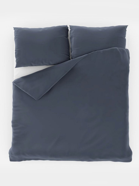 Kvalitex Satenska francuska posteljina LUXURY COLLECTION 1+2, 220x200, 70x90cm tamno siva