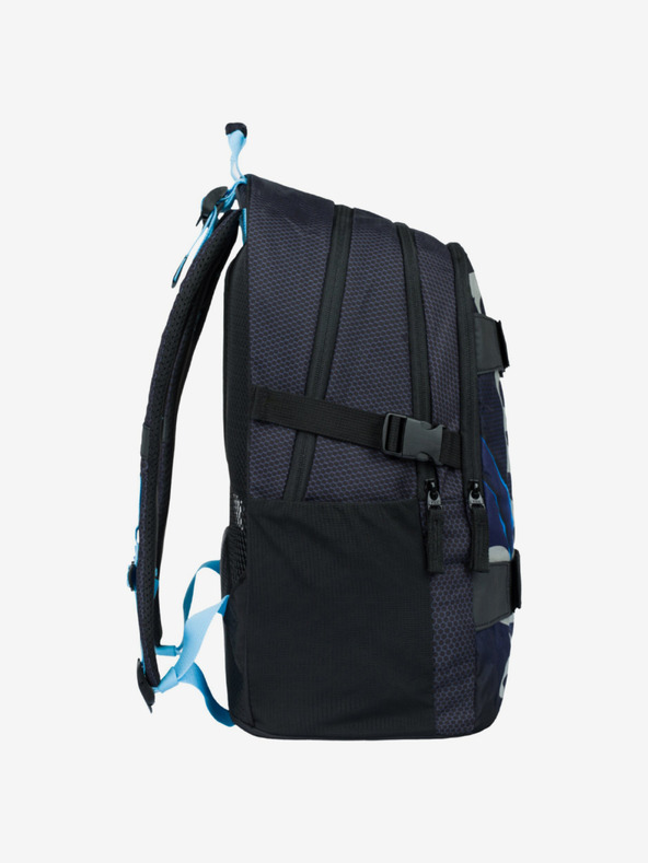 BAAGL  Black 3 kompleta skate bluelight: ruksak, pernica, torba Baagl