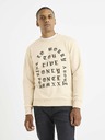 Celio Bež muški sweatshirt s Celio printom