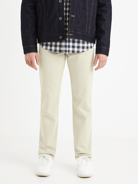 Celio Krem muške hlače Celio Vopry1