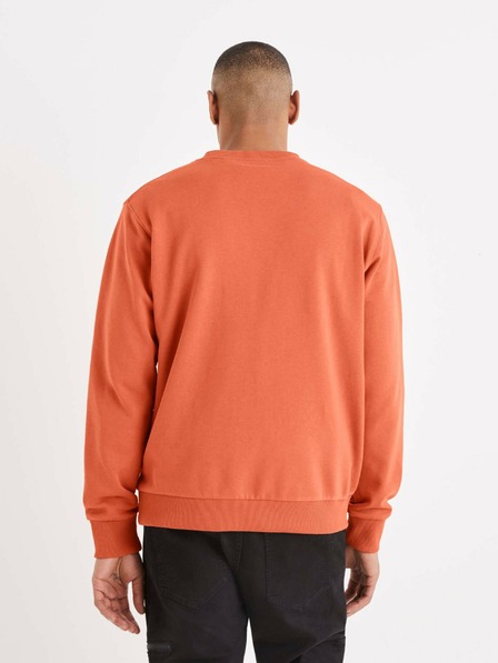 Celio Narančasti muški sweatshirt s natpisom Celio Beprice