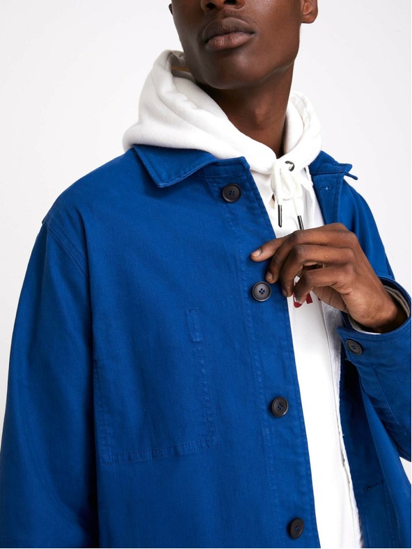 Celio Plava muška lagana jakna s džepovima Celio Muse