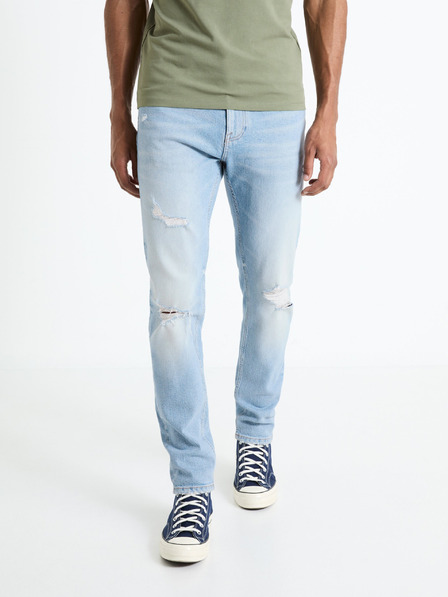 Celio Svijetlo plave muške slim fit traperice Celio Fostroy