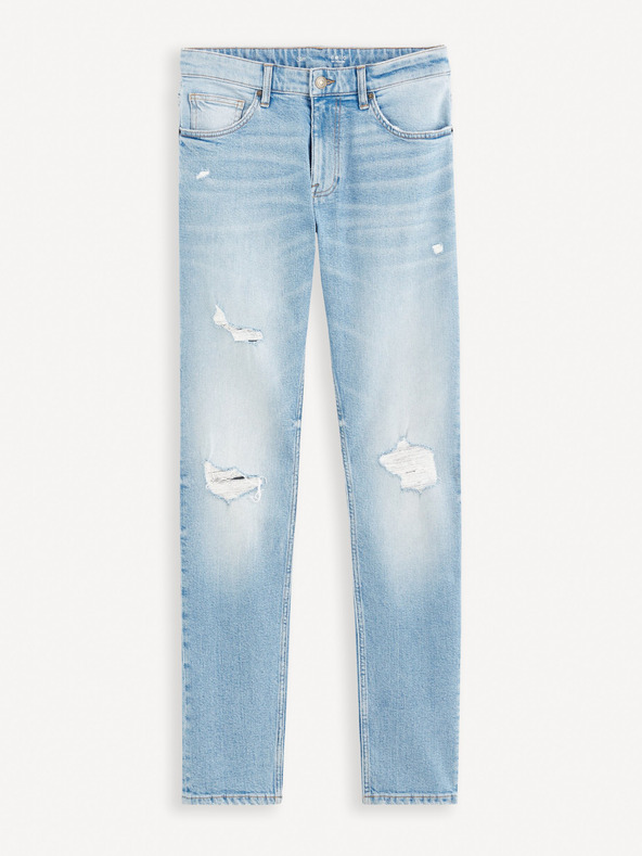 Celio Svijetlo plave muške slim fit traperice Celio Fostroy