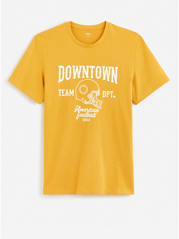 Celio Celio Feklyn žuta muška majica