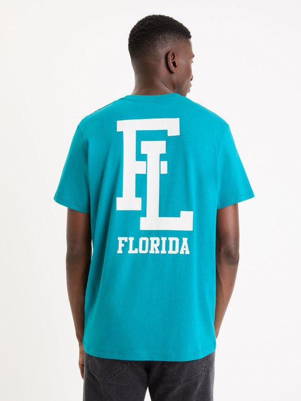 Celio Plava muška majica Celio Gexflov