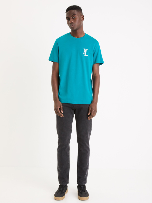 Celio Plava muška majica Celio Gexflov