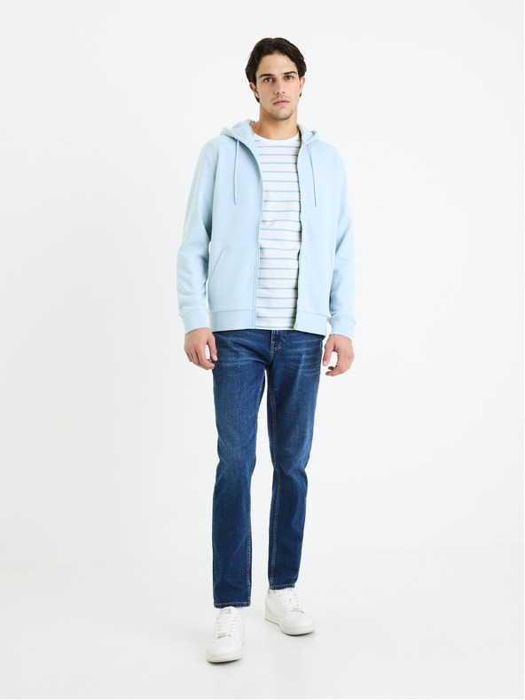 Celio Bijela muška basic majica Celio Gebaser