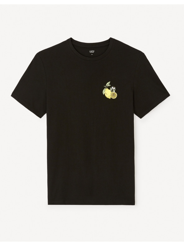 Celio Celio Jelime crna muška majica