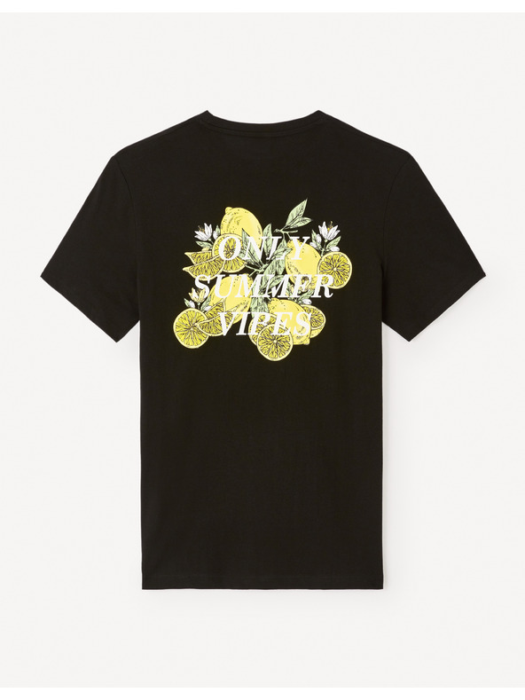 Celio Celio Jelime crna muška majica