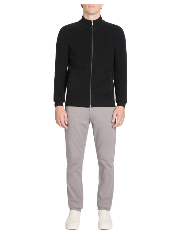 Celio Crni muški kardigan s patentnim zatvaračem Celio Jipyspooky