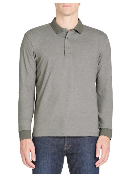 Celio Celio Janime siva muška polo majica dugih rukava