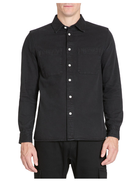 Celio Celio Janime crna muška pamučna košulja