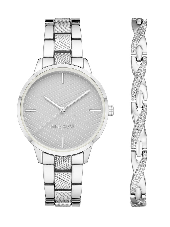 Nine West	 Ženski poklon set sata i narukvice Nine West NW/2761SVST