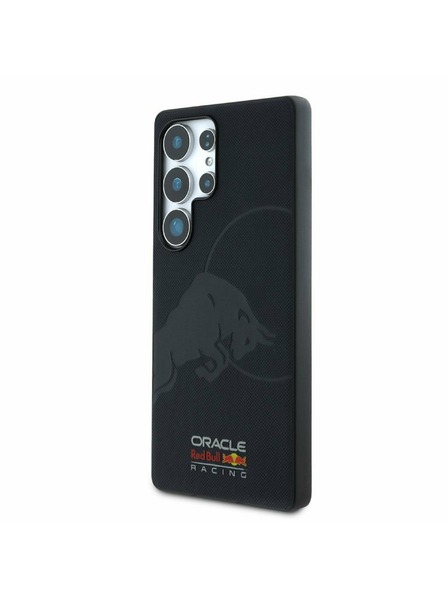 Oracle Red Bull Racing Red Bull kožni mrežasti tiskani logo MagSafe stražnji poklopac za Samsung Galaxy S25 Ultra mornarsko plavi