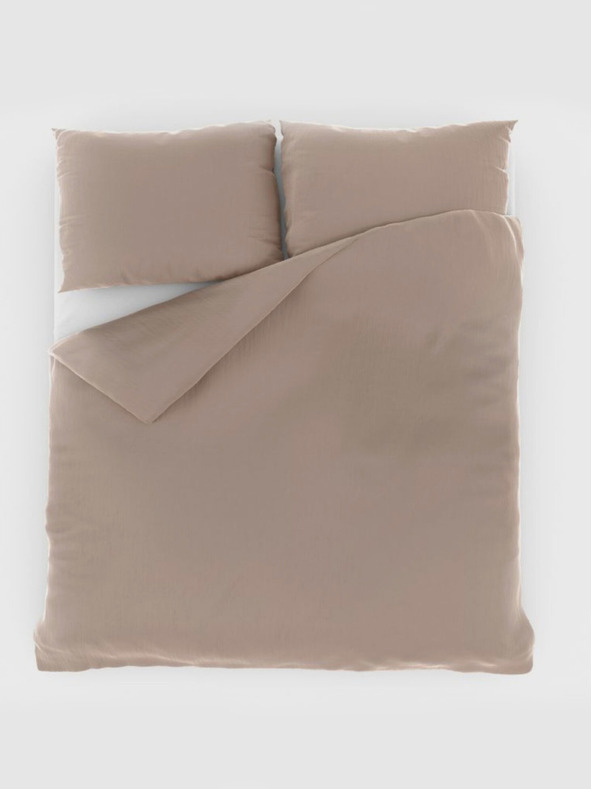 Kvalitex Posteljina od francuskog muslina 240x220, 70x90cm bež Kvalitex