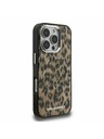 Karl Lagerfeld Karl Lagerfeld IML Leopard MagSafe Stražnji poklopac za iPhone 16 Pro Smeđa