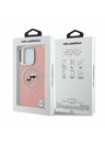 Karl Lagerfeld Karl Lagerfeld IML K&CH Heads Ponovljeni logo MagSafe Stražnji poklopac za iPhone 15 Pro Max Roza