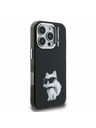 Karl Lagerfeld Karl Lagerfeld IML Aquarelle Choupette Stražnji poklopac za iPhone 16 Pro Crna
