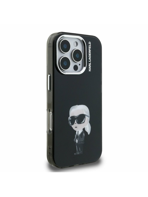 Karl Lagerfeld Karl Lagerfeld IML Aquarelle Karl Stražnji poklopac za iPhone 16 Pro Max Crna