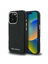 Karl Lagerfeld Karl Lagerfeld Grained PU Repeated Logo MagSafe Stražnji Poklopac za iPhone 16 Pro Max Black
