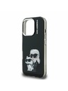 Karl Lagerfeld Karl Lagerfeld IML Aquarelle Karl and Choupette Stražnji Poklopac za iPhone 16 Pro Max Black