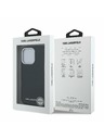Karl Lagerfeld Karl Lagerfeld Grained PU Repeated Logo MagSafe Stražnji Poklopac za iPhone 16 Pro Black