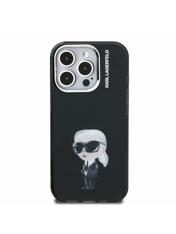 Karl Lagerfeld Karl Lagerfeld IML Aquarelle Karl Stražnji Poklopac za iPhone 15 Pro Black