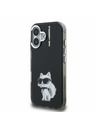 Karl Lagerfeld Karl Lagerfeld IML Aquarelle Choupette Stražnji Poklopac za iPhone 16 Black
