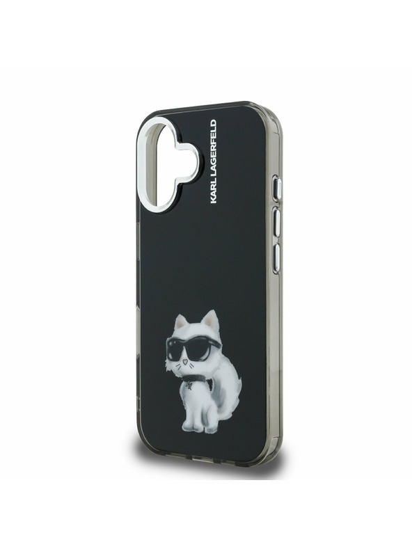 Karl Lagerfeld Karl Lagerfeld IML Aquarelle Choupette Stražnji Poklopac za iPhone 16 Black