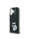 Karl Lagerfeld Karl Lagerfeld IML Aquarelle Choupette Stražnji Poklopac za iPhone 16 Black